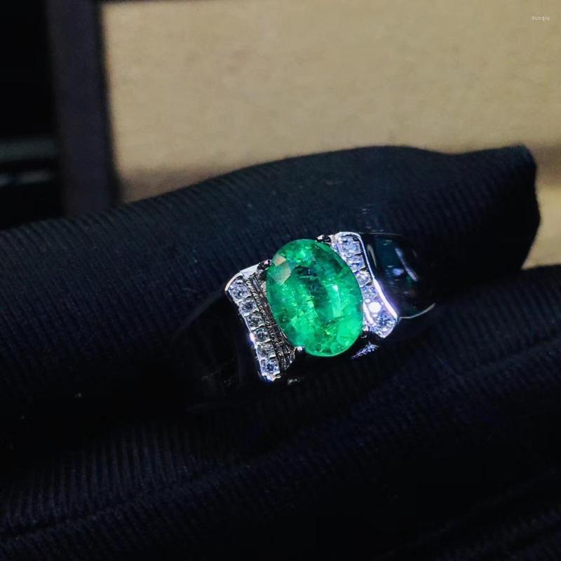 Cluster Rings High Quality Natural And Real Emerald Ring 925 Sterling Silve Fine Jewelry For Man Or Woman
Cluster Rings High Quality Natural And Real Emerald Ring 925 Sterling Silve Fine Jewelry For Man Or Woman
