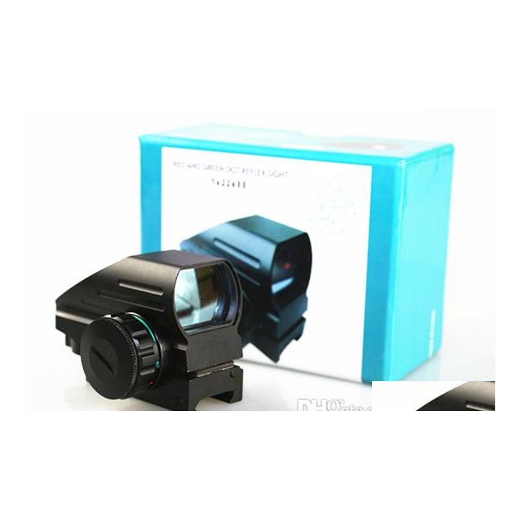 Scopes Hunting Tactical Red Green Dot Sight Mti Reticle 4 Reticles Reflex Rifle Scope 1X22X33 Airsoft Optical Rail Drop Delivery Gea Dh5Zq, Black
Scopes Hunting Tactical Red Green Dot Sight Mti Reticle 4 Reticles Reflex Rifle Scope 1X22X33 Airsoft Optical Rail Drop Delivery Gea Dh5Zq, Black