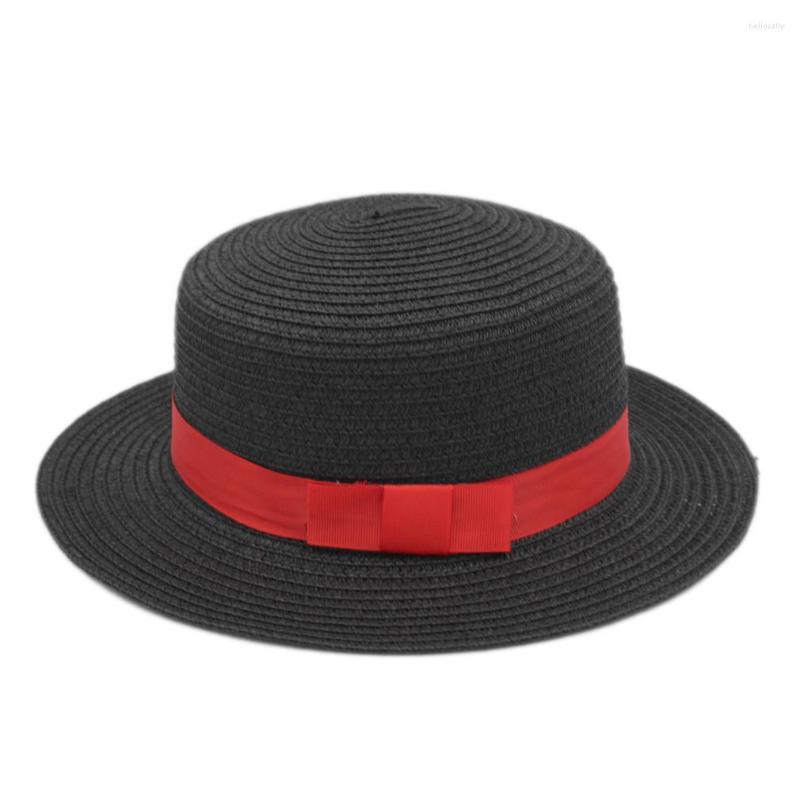 Wide Brim Hats Mistdawn Ladies Women's Straw Sailor Boater Hat Summer Beach Sun Pork Pie Bowler Cap Red Ribbon, Black
Wide Brim Hats Mistdawn Ladies Women's Straw Sailor Boater Hat Summer Beach Sun Pork Pie Bowler Cap Red Ribbon, Black