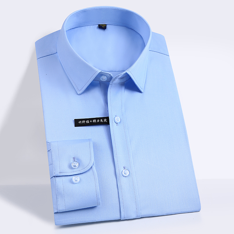 Men's Casual Shirts Easy Care Solid Bamboo Fiber Dress Comfortable Soft Long Sleeve Elastic Non Iron Male Regularfit Formal Tops Shirt 230202, Sky blue
Men's Casual Shirts Easy Care Solid Bamboo Fiber Dress Comfortable Soft Long Sleeve Elastic Non Iron Male Regularfit Formal Tops Shirt 230202, Sky blue