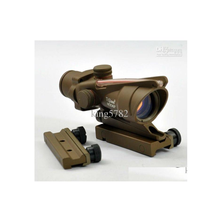 Hunting Scopes Trij Acog Ta31 1X32 Red Dot Scope Tan Drop Delivery Sports Outdoors Dho1Y