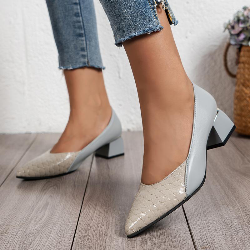 Dress Shoes Rimocy Patchwork Pointed Toe Pumps For Women 2023 Autumn PU Leather Thick Heels Woman Shallow Slip On Office Ladies, Blue
Dress Shoes Rimocy Patchwork Pointed Toe Pumps For Women 2023 Autumn PU Leather Thick Heels Woman Shallow Slip On Office Ladies, Blue