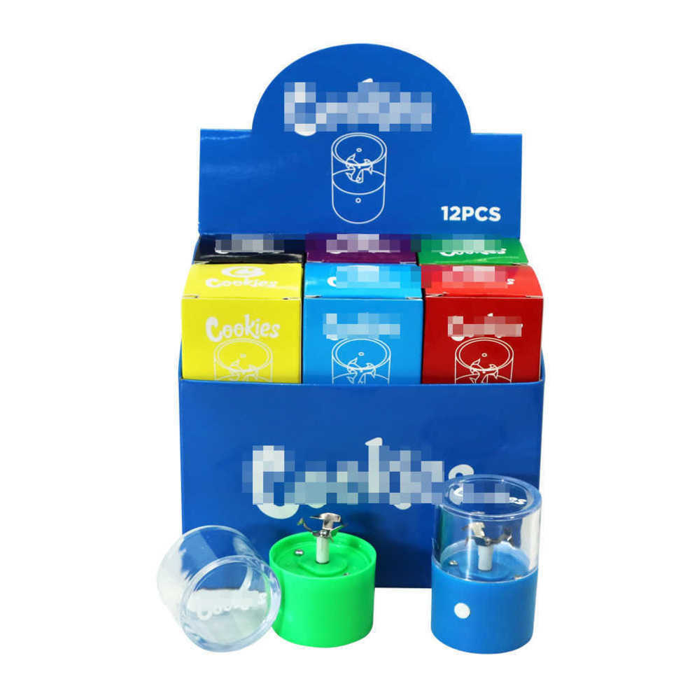 Portable Cookies Electric Tobacco Grinder Spice Rechargeable Dry Herb Smart Grinders crusher with Glass Chambers Smoking Accessories 12 pcs /set
Portable Cookies Electric Tobacco Grinder Spice Rechargeable Dry Herb Smart Grinders crusher with Glass Chambers Smoking Accessories 12 pcs /set