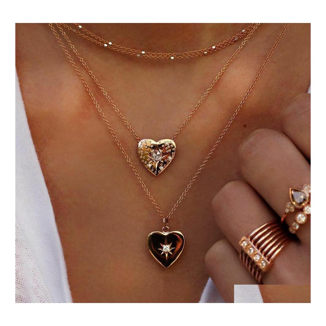 Pendant Necklaces Fashion Jewelry Hearts Mtilayer Choker Necklace Chains Drop Delivery Pendants Dhnrs
Pendant Necklaces Fashion Jewelry Hearts Mtilayer Choker Necklace Chains Drop Delivery Pendants Dhnrs