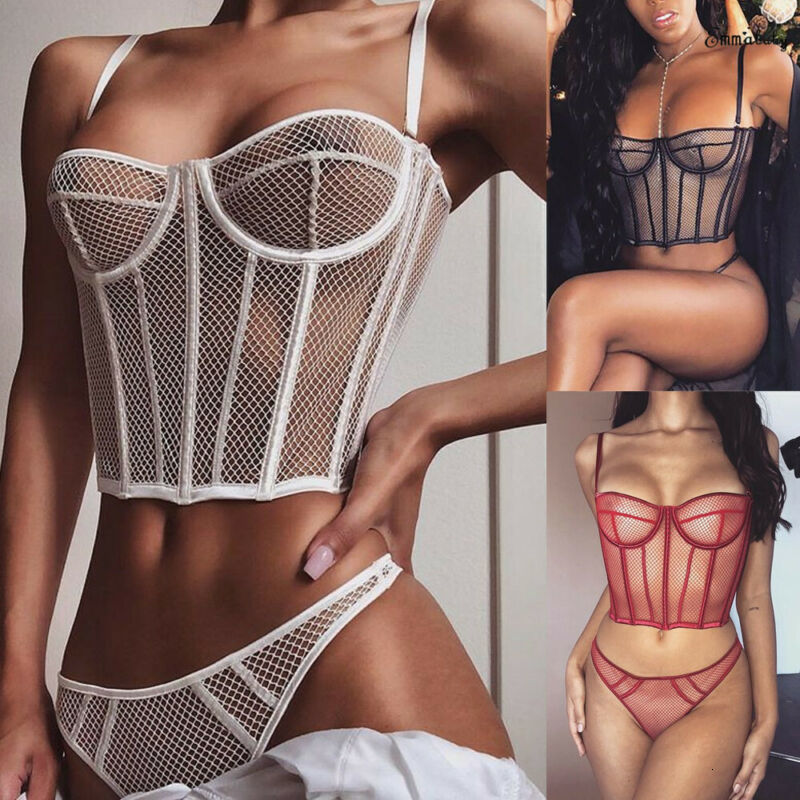 Sexy Set 2Pcs Women Sexy Lingerie Set Fishnet BraGstring Sexy Underwear Lace Sleepwear Babydoll Female Erotic Nightwear 230202, White
Sexy Set 2Pcs Women Sexy Lingerie Set Fishnet BraGstring Sexy Underwear Lace Sleepwear Babydoll Female Erotic Nightwear 230202, White