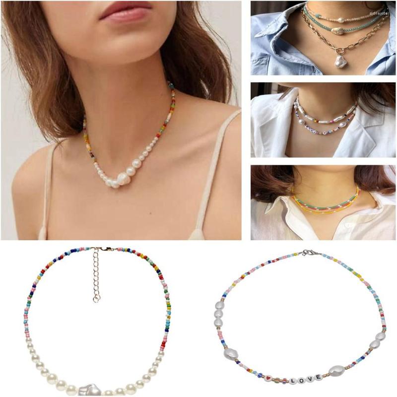 Choker Bohemian Women Imitation Pearls/ Stone /Glass Crystal String Beads Femme Party Jewelry Elegant Seeds Beaded Necklace
Choker Bohemian Women Imitation Pearls/ Stone /Glass Crystal String Beads Femme Party Jewelry Elegant Seeds Beaded Necklace