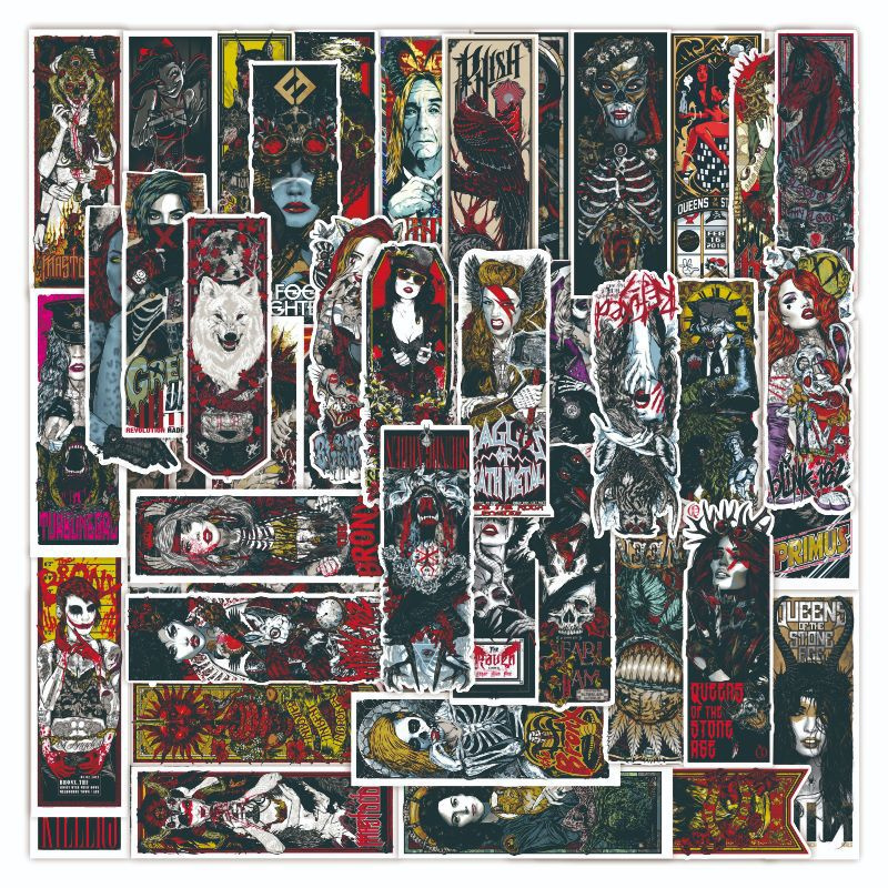 50PCS Dark Red Gothic Stickers Skeletons Horror Graffiti Stickers Outdoor Camping Graffiti Stickers for Laptop Skateboard Motorcycle Decals, Multi colors
50PCS Dark Red Gothic Stickers Skeletons Horror Graffiti Stickers Outdoor Camping Graffiti Stickers for Laptop Skateboard Motorcycle Decals, Multi colors