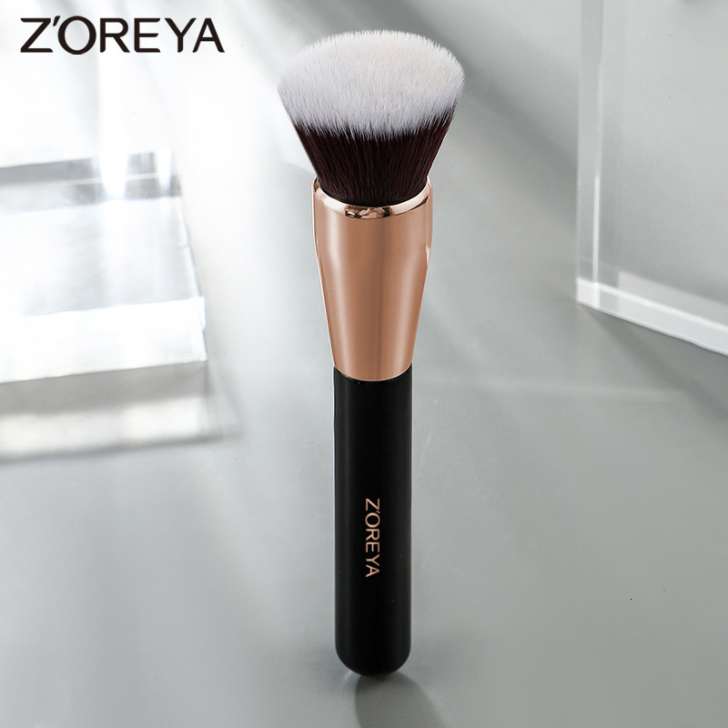 Makeup Tools ZOREYA Black Brushes Set Natural Hair Foundation Powder Eyebrow Contour Eyeshadow Make Up maquiage 230203