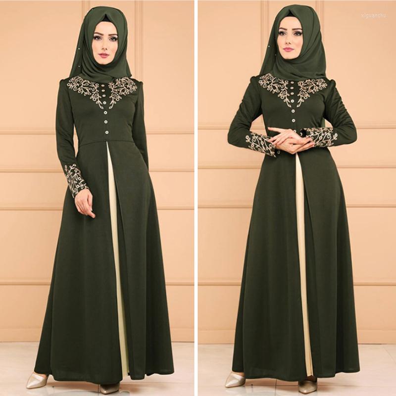 Ethnic Clothing 2023 Elegant Flower Printed Muslim Women Long Dress Robe Button Dresses Party Ladies Dubai Turkish Islam Turkey Costume
Ethnic Clothing 2023 Elegant Flower Printed Muslim Women Long Dress Robe Button Dresses Party Ladies Dubai Turkish Islam Turkey Costume
