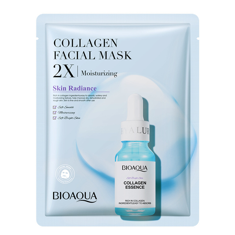 BIOAQUA Centella Collagen Face Mask Moisturizing Refreshing Sheet Masks Hyaluronic Facial Masks Skin Care Products
BIOAQUA Centella Collagen Face Mask Moisturizing Refreshing Sheet Masks Hyaluronic Facial Masks Skin Care Products