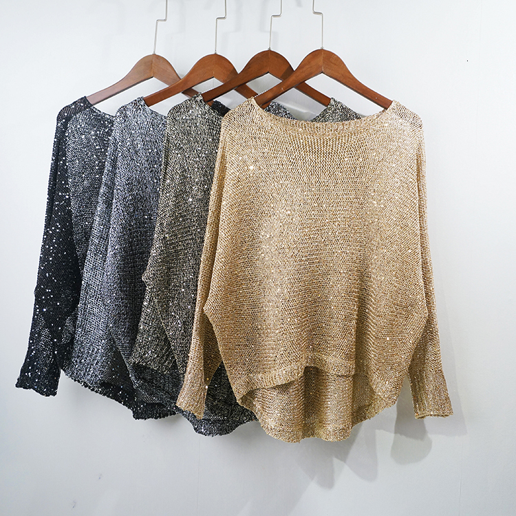 Women's T-Shirt Shiny Sequin pullovers Women Long Sleeve Pullover tops women Golden Basic Shirt Knit Tops 230202, Beige
Women's T-Shirt Shiny Sequin pullovers Women Long Sleeve Pullover tops women Golden Basic Shirt Knit Tops 230202, Beige