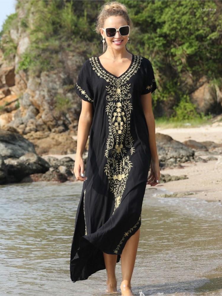 Women's Swimwear Cover-Ups Women Maxi Dress V Neck Split Robe Summer Embroidery Casual Beach Holiday Bikini Cover Ups Swimsuit Vestidos, Army green
Women's Swimwear Cover-Ups Women Maxi Dress V Neck Split Robe Summer Embroidery Casual Beach Holiday Bikini Cover Ups Swimsuit Vestidos, Army green