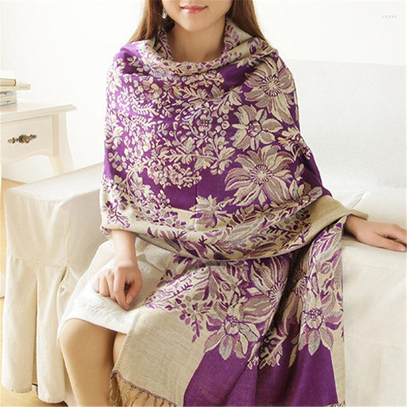 Scarves Fashion Women's Retro Ethnic Style Flower Pattern Tassels Long Warm Shawl Pashmina Scarf Gift For Women
Scarves Fashion Women's Retro Ethnic Style Flower Pattern Tassels Long Warm Shawl Pashmina Scarf Gift For Women