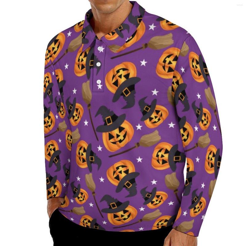 Men' Polos Flying Witch Print Casual T-Shirts Men Halloween Pumpkin Long Sleeve Polo Shirts Turn Down Collar Trendy Autumn Design Shirt, Style-11
Men' Polos Flying Witch Print Casual T-Shirts Men Halloween Pumpkin Long Sleeve Polo Shirts Turn Down Collar Trendy Autumn Design Shirt, Style-11