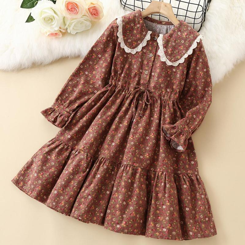 Girl Dresses Kids Flower Lace For Girls Clothes Teenagers Long Sleeve Spring Autumn Children Baby Costumes 4 6 8 9 10 11 12 Years, Brown
Girl Dresses Kids Flower Lace For Girls Clothes Teenagers Long Sleeve Spring Autumn Children Baby Costumes 4 6 8 9 10 11 12 Years, Brown