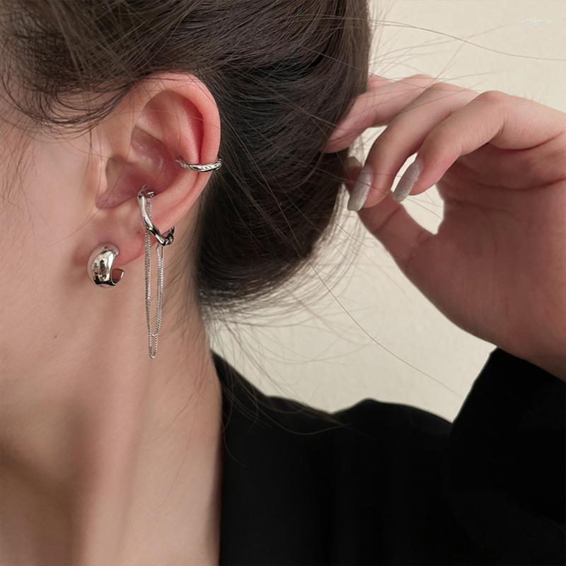 Backs Earrings 4PCS/SET Design Gold Silver Color Metal Geometric Irregular Tassel Chain Clip For Women Girls Non Pierced Ear Cuff
Backs Earrings 4PCS/SET Design Gold Silver Color Metal Geometric Irregular Tassel Chain Clip For Women Girls Non Pierced Ear Cuff