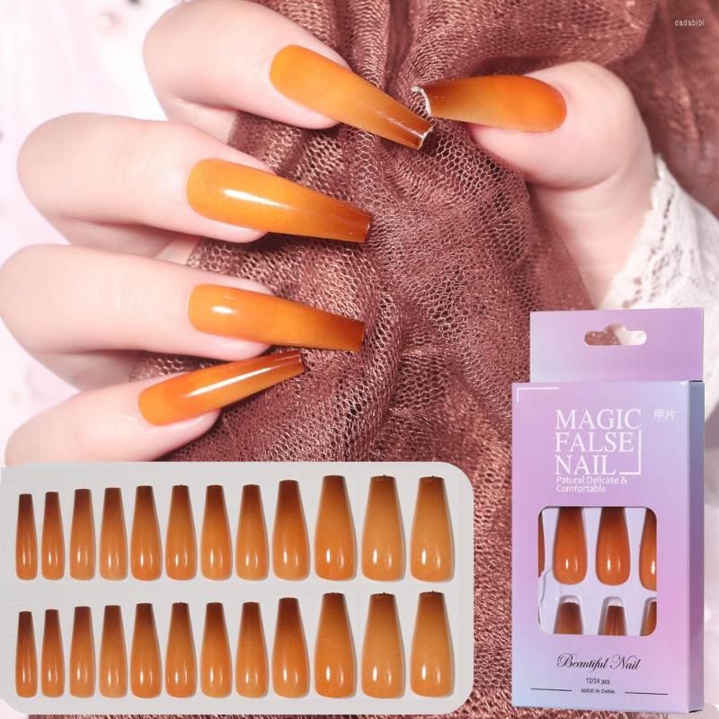 False Nails LULAA 24PCs Trapezoidal Gradient Dazzle Nail Fashion Art 12 Colors Acrylic Fingernails Fake Press On Tips, 14
False Nails LULAA 24PCs Trapezoidal Gradient Dazzle Nail Fashion Art 12 Colors Acrylic Fingernails Fake Press On Tips, 14