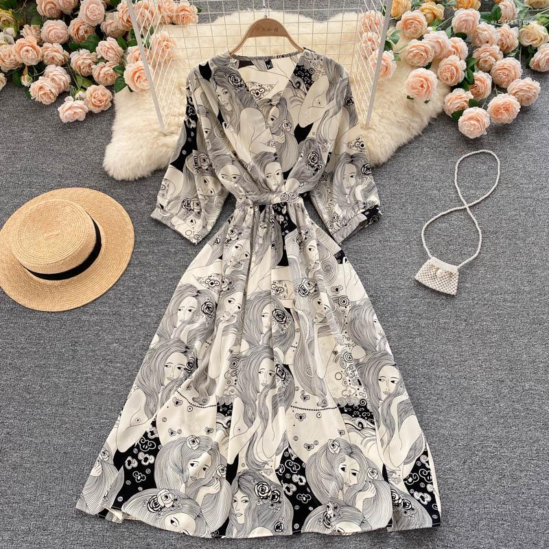 Party Dresses ZCWXM 2023 Summer Floral Print Long Dress Women A Line V Neck Casual Single Breasted Chiffon Pullover Office Ladies, Orange
Party Dresses ZCWXM 2023 Summer Floral Print Long Dress Women A Line V Neck Casual Single Breasted Chiffon Pullover Office Ladies, Orange