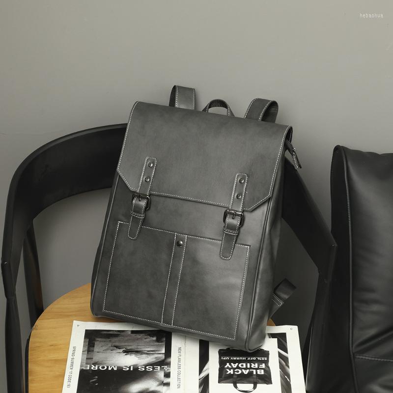 Backpack Fashion Retro Men Large-capacity Laptop Backpacks Casual Solid Leather Schoolbag Brand Design Travel Male, Black
Backpack Fashion Retro Men Large-capacity Laptop Backpacks Casual Solid Leather Schoolbag Brand Design Travel Male, Black