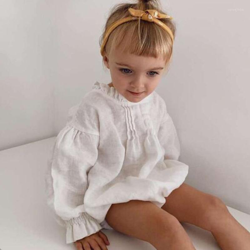 Clothing Sets Color Children's Pajamas Solid Long Sleeved Linen Romper Girl Baby Summer Clothes Rompers Set Infant Toddler Girls, White
Clothing Sets Color Children's Pajamas Solid Long Sleeved Linen Romper Girl Baby Summer Clothes Rompers Set Infant Toddler Girls, White