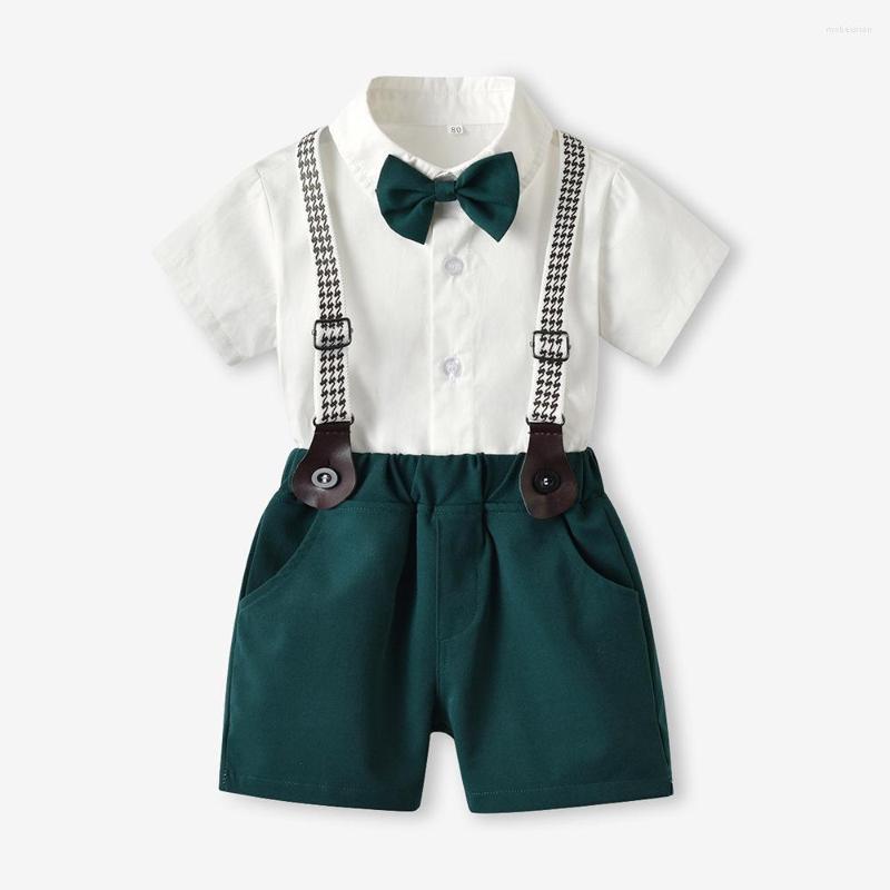 Clothing Sets Kids Two Piece Set Boys Summer Short Sleeve Bowtie Shirt Overalls Gentleman Clothes 6M To 8yeards Old Boy, Gray
Clothing Sets Kids Two Piece Set Boys Summer Short Sleeve Bowtie Shirt Overalls Gentleman Clothes 6M To 8yeards Old Boy, Gray