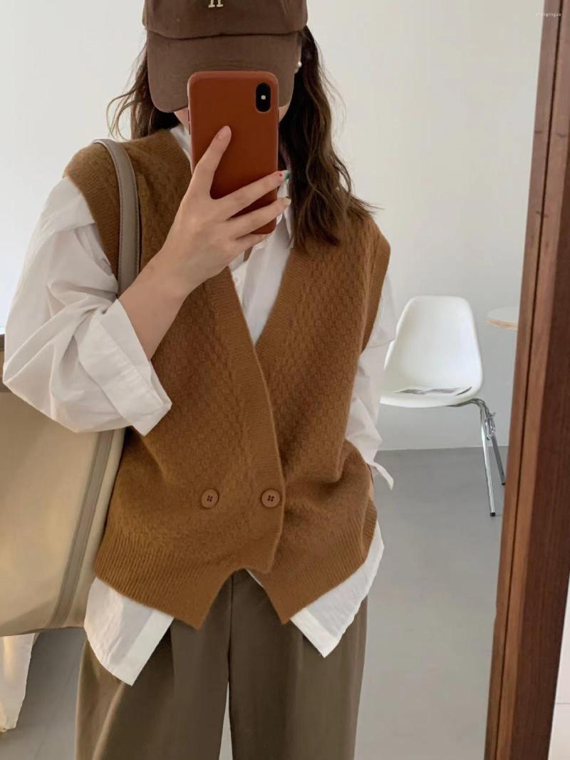 Women's Tanks Irregular Knit Vest Jacket Autumn Contracted Temperament Fold Wear Sleeveless Japanese Sweater Horse Clip Female, Black
Women's Tanks Irregular Knit Vest Jacket Autumn Contracted Temperament Fold Wear Sleeveless Japanese Sweater Horse Clip Female, Black