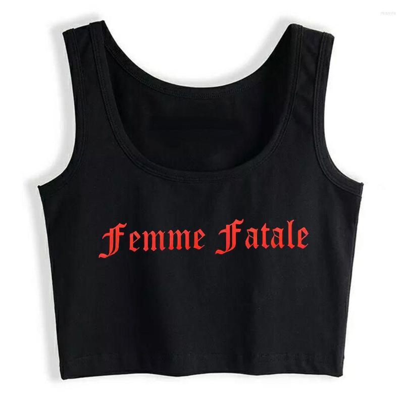 Women' Tanks Femme Fatale Grafische Print Tank Top Vrouwen Yoga Sport Workout Crop Gym Tee, Black
Women' Tanks Femme Fatale Grafische Print Tank Top Vrouwen Yoga Sport Workout Crop Gym Tee, Black