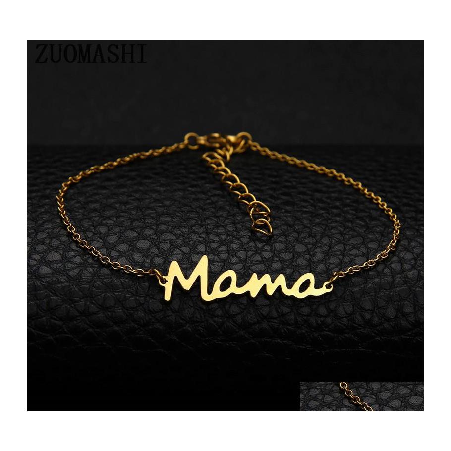 Link Chain Stainless Steel Letter Mama Bracelets Mothers Love Pendant Minimal Bracelet Sier Gold Colors Jewelry For Moms Day Drop De Ot0Ms
Link Chain Stainless Steel Letter Mama Bracelets Mothers Love Pendant Minimal Bracelet Sier Gold Colors Jewelry For Moms Day Drop De Ot0Ms