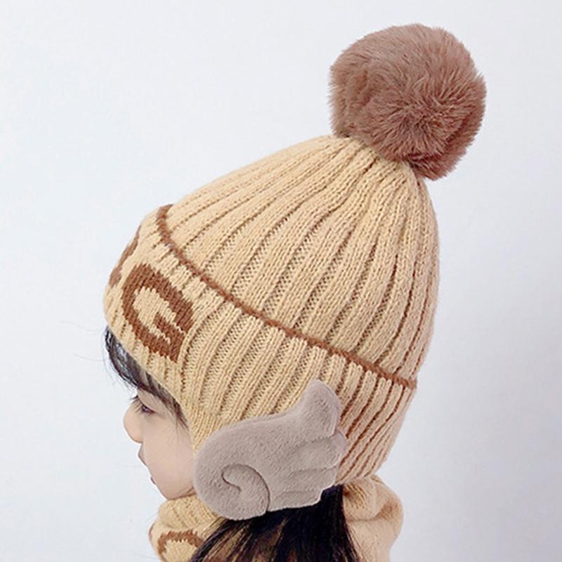Berets Unique Wing Decor Children Scarf Beanie Hat Set Wool Bib Windproof Gift For Halloween Xmas Year Thanksgiving, Khaki
Berets Unique Wing Decor Children Scarf Beanie Hat Set Wool Bib Windproof Gift For Halloween Xmas Year Thanksgiving, Khaki