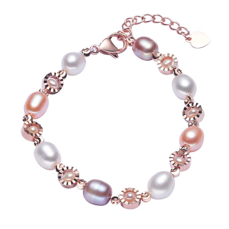 Link Bracelets Chain Hand Jewelry Rice-Shaped Pearl Bracelet Small Ornament Freshwater Decorations White And Rose Gold
Link Bracelets Chain Hand Jewelry Rice-Shaped Pearl Bracelet Small Ornament Freshwater Decorations White And Rose Gold