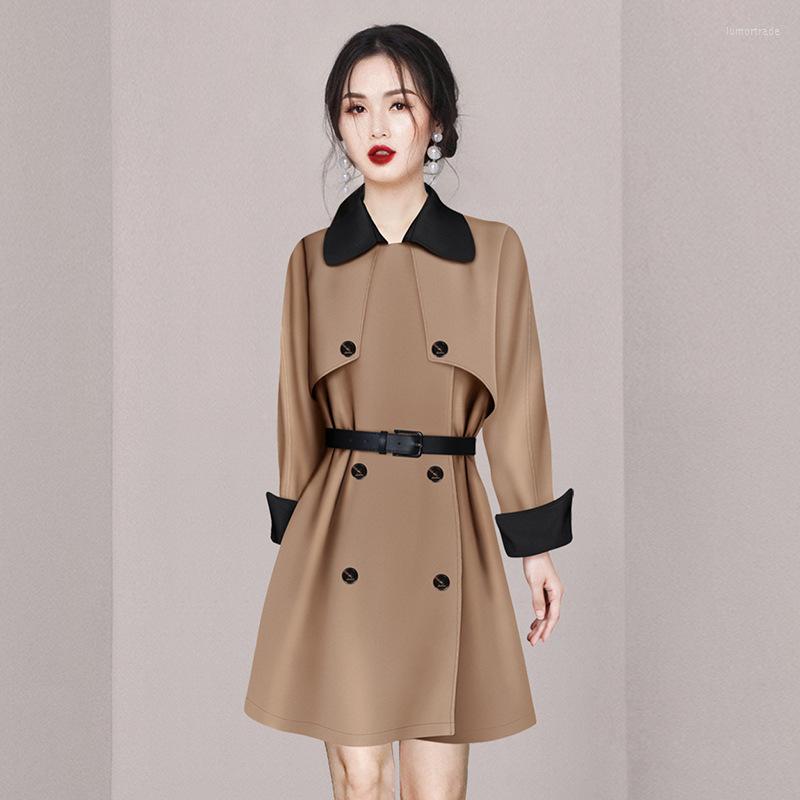 Casual Dresses Women' Double Breasted Long Sleeve Dress Fashion Slim One-step In Autumn, Khaki
Casual Dresses Women' Double Breasted Long Sleeve Dress Fashion Slim One-step In Autumn, Khaki