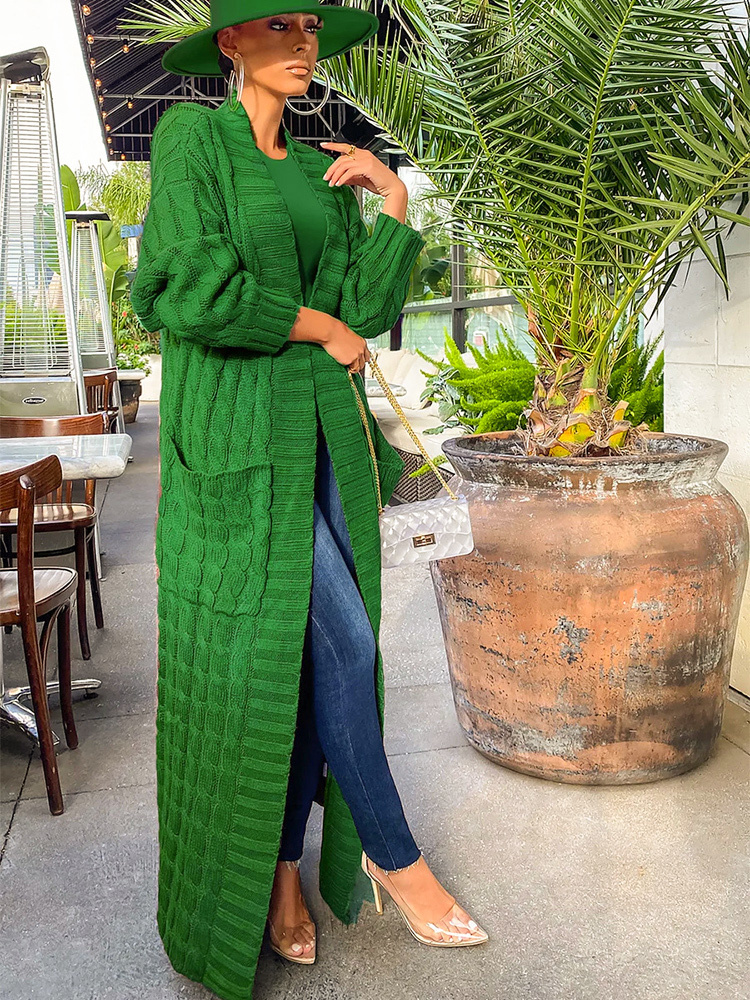 Women's Knits Tees Cardigan Women Green Knitted Crochet Loose Full Sleeve Female Sweater Autumn Winter Warm Casual Office Lady Long Cardigans 230203, Hooded green
Women's Knits Tees Cardigan Women Green Knitted Crochet Loose Full Sleeve Female Sweater Autumn Winter Warm Casual Office Lady Long Cardigans 230203, Hooded green