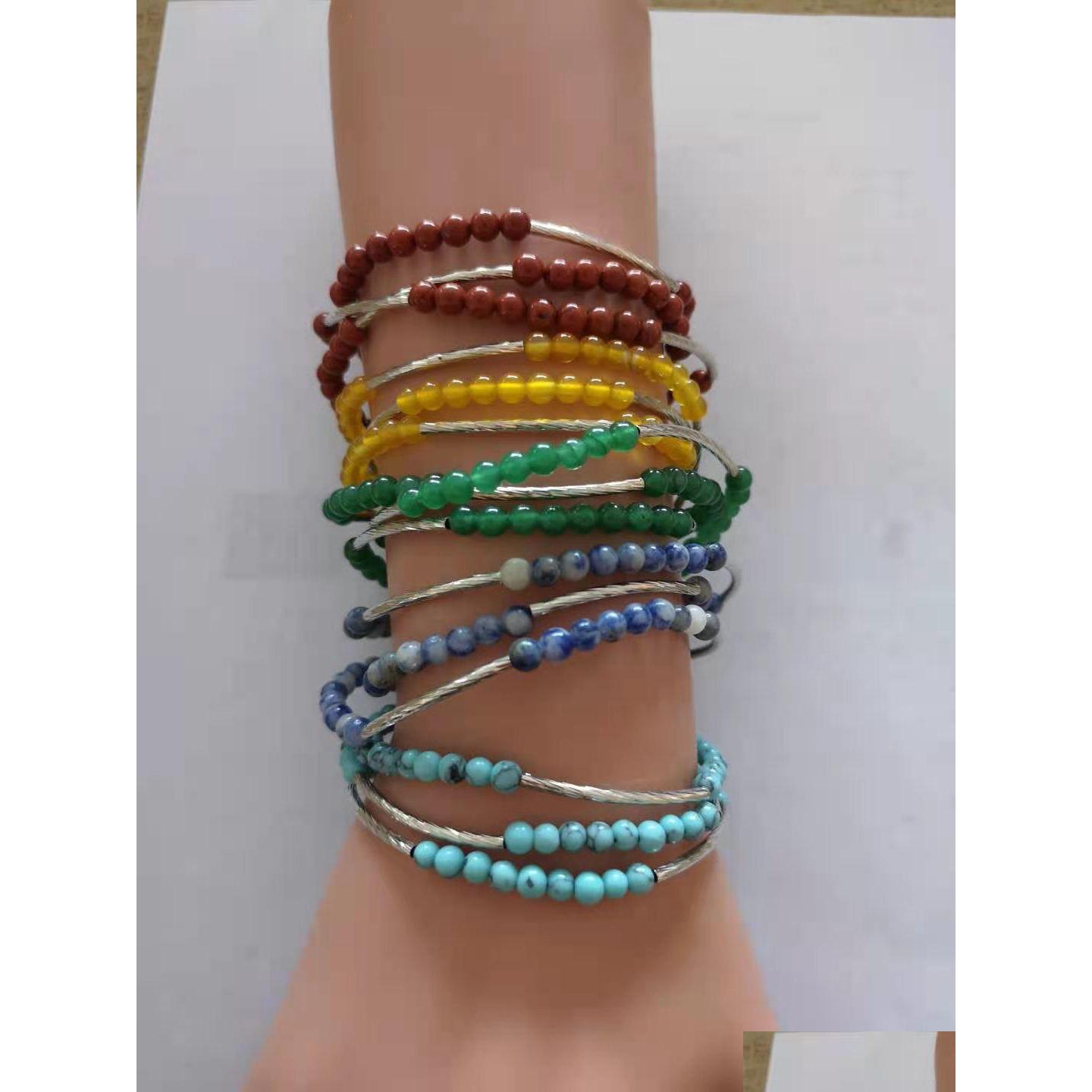Beaded 3 Row Gemstone Bracelet Natural Mini Stone Layer Bangle Healing Quartz Jewelry For Women Drop Delivery Bracelets Dhkzo
Beaded 3 Row Gemstone Bracelet Natural Mini Stone Layer Bangle Healing Quartz Jewelry For Women Drop Delivery Bracelets Dhkzo