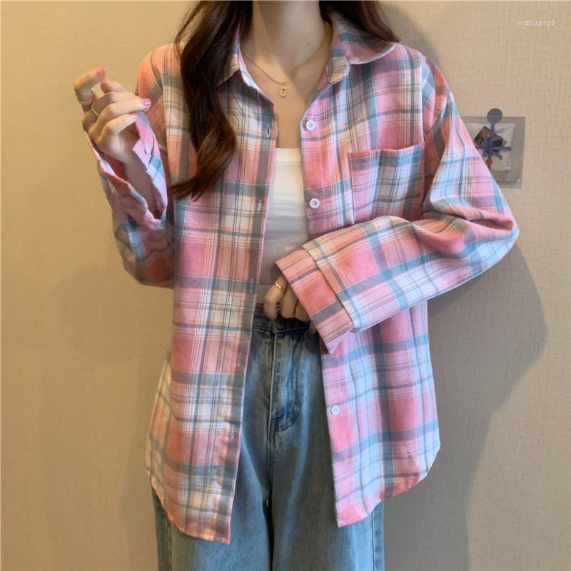 Women's Blouses Shirts For Women Spring Long Sleeve Plaid Vintage Tops Fashion Coats All-match Students Shirt, Blue
Women's Blouses Shirts For Women Spring Long Sleeve Plaid Vintage Tops Fashion Coats All-match Students Shirt, Blue