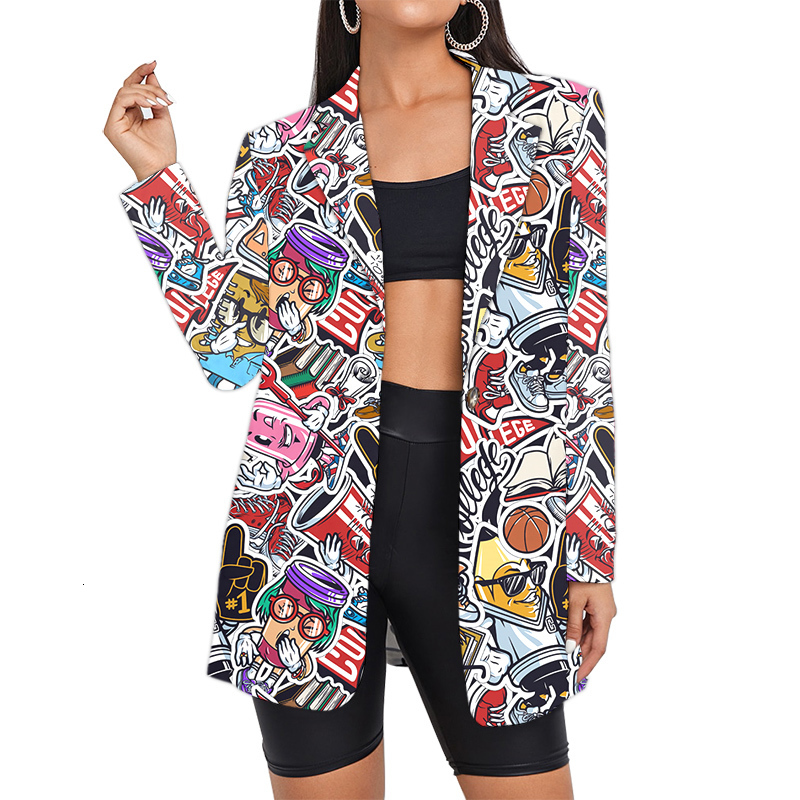 Women's Suits Blazers Suit Graffiti Camouflage Office Drop Long Lady Vintage Plaid Printed Clothes Jacket Floral Coat 230203, 61344
Women's Suits Blazers Suit Graffiti Camouflage Office Drop Long Lady Vintage Plaid Printed Clothes Jacket Floral Coat 230203, 61344