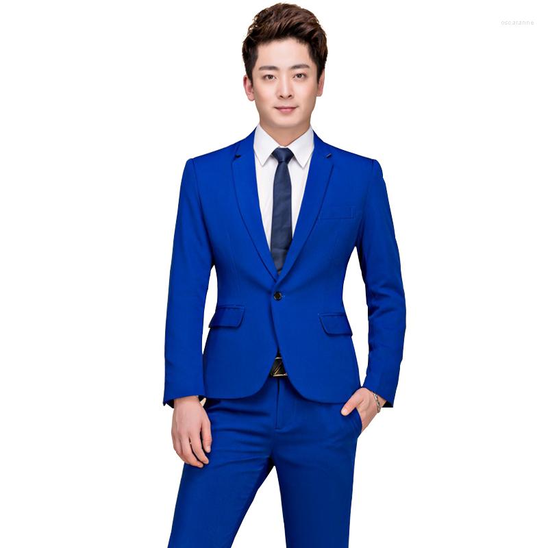 Men' Suits (Jacket Pants) Ashion Korean Slim Men' Wedding / Prom Party 2 Piece Suit Set Casual Business One Button Blue, Picture shown
Men' Suits (Jacket Pants) Ashion Korean Slim Men' Wedding / Prom Party 2 Piece Suit Set Casual Business One Button Blue, Picture shown