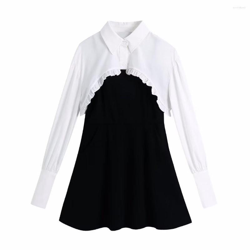 Casual Dresses SuperAen European And American Women's 2023 Lapel Long Sleeve Shirt Suspender Dress Two-piece, Photo color
Casual Dresses SuperAen European And American Women's 2023 Lapel Long Sleeve Shirt Suspender Dress Two-piece, Photo color