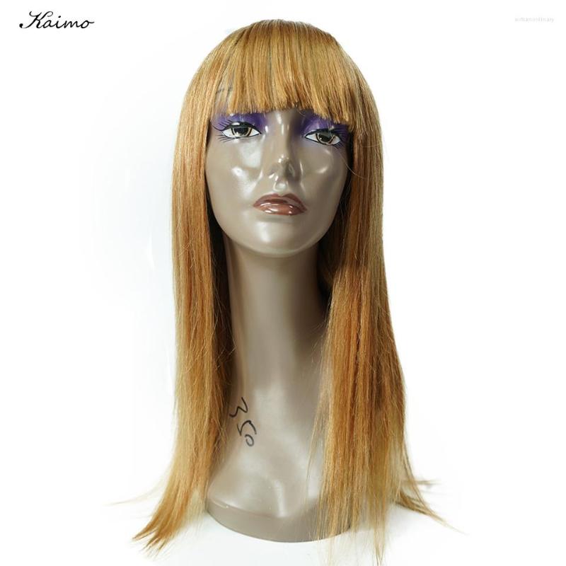 Straight Human Hair Wig With Bangs Yellow Color 30# Full Machine Made Brazilian Remy 130% Density, Picture shown
Straight Human Hair Wig With Bangs Yellow Color 30# Full Machine Made Brazilian Remy 130% Density, Picture shown