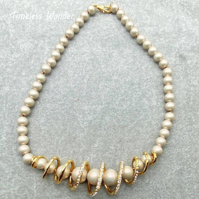 Chains Timeless Wonder Spiral Zirconia Glass Pearl Statement Necklace For Women Designer Jewelry Gown Goth Rare Top 6428
Chains Timeless Wonder Spiral Zirconia Glass Pearl Statement Necklace For Women Designer Jewelry Gown Goth Rare Top 6428