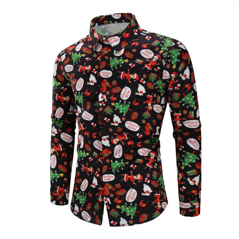 Men's Casual Shirts Fit Shirt Men's Christmas Fashion Tops Lapel 3D Digital Printed Top Blouse Mens Loose, Black
Men's Casual Shirts Fit Shirt Men's Christmas Fashion Tops Lapel 3D Digital Printed Top Blouse Mens Loose, Black