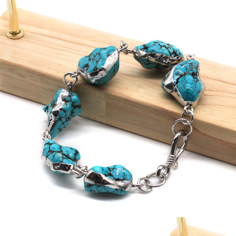 Chain Natural Stone Link Bracelet Turquoise Healing Gemstone Bangle Bracelets Sier Plated Love Wish For Women Jewelry Drop Delivery Dhjyn
Chain Natural Stone Link Bracelet Turquoise Healing Gemstone Bangle Bracelets Sier Plated Love Wish For Women Jewelry Drop Delivery Dhjyn