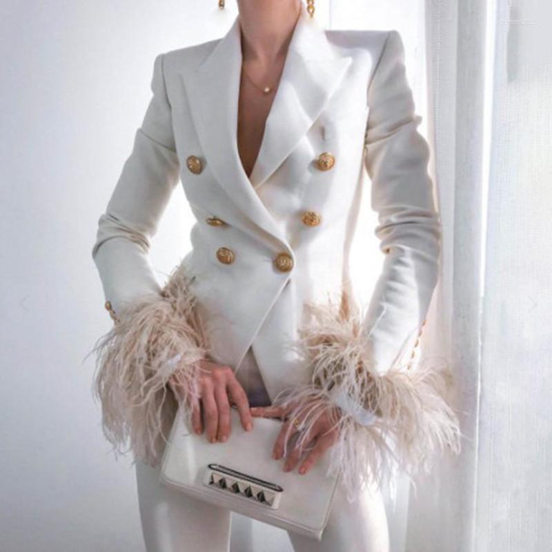 Women' Suits 2023 Fashion Suit Jacket Women' Spring And Autumn Feather Sleeve Blazer Coat Lady' Midi Long
Women' Suits 2023 Fashion Suit Jacket Women' Spring And Autumn Feather Sleeve Blazer Coat Lady' Midi Long
