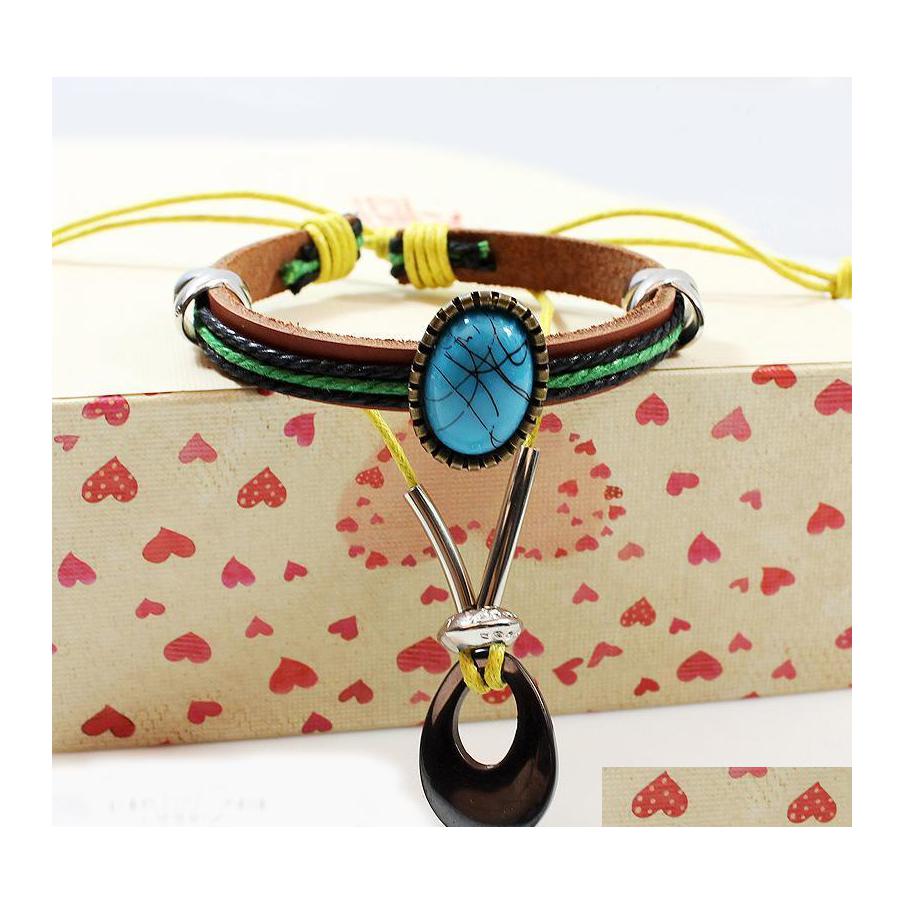 Charm Bracelets Leather Bracelet Fashion Brand For Women Men Jewellery Love Vintage Gift Bijoux Luckyhat Drop Delivery Jewelry Dhfeo
Charm Bracelets Leather Bracelet Fashion Brand For Women Men Jewellery Love Vintage Gift Bijoux Luckyhat Drop Delivery Jewelry Dhfeo