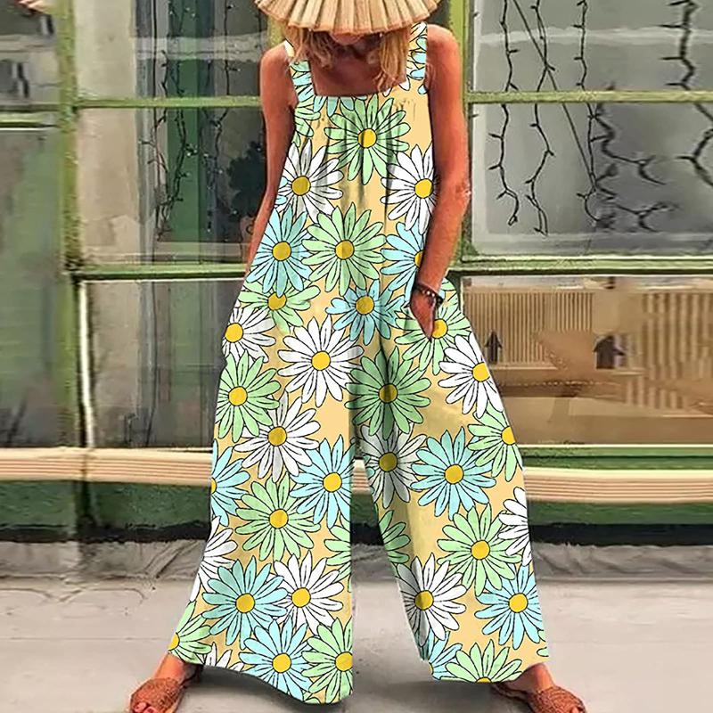 Women' Leggings Elegant Plus Size Bohemian Jumpsuits Women Casual Boho Print Sleeveless Long Playsuit With Pocket Summer Wide Leg Romper, Black
Women' Leggings Elegant Plus Size Bohemian Jumpsuits Women Casual Boho Print Sleeveless Long Playsuit With Pocket Summer Wide Leg Romper, Black