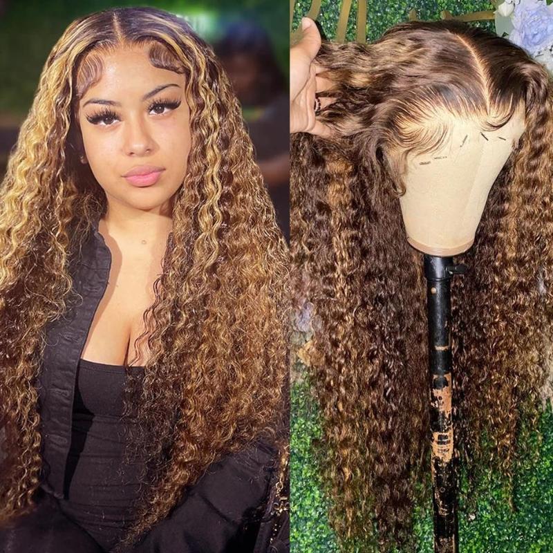 Highlight Ombre 13x4 Lace Front Wig 150% Curly Human Hair Wigs 4/27 Colored Loose Deep Wave Frontal Bob For Women, 13x4 lace wig
Highlight Ombre 13x4 Lace Front Wig 150% Curly Human Hair Wigs 4/27 Colored Loose Deep Wave Frontal Bob For Women, 13x4 lace wig