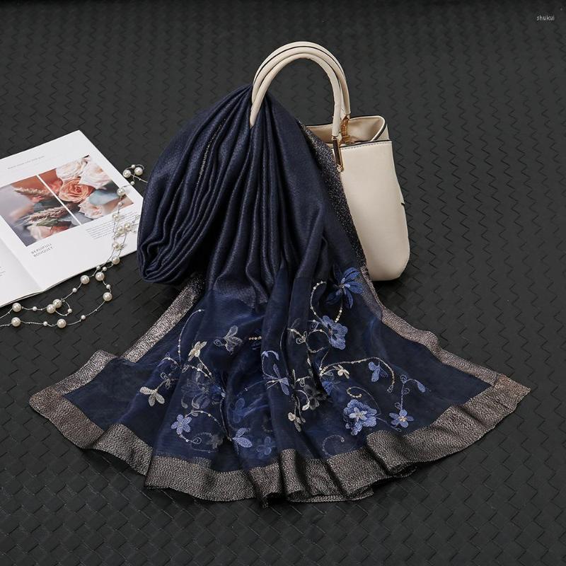 Scarves Soft Silk Wool Women Luxury Embroidery Scarf Foulard Femme Hijab Bandana Shawl Pashmina Stoles Headscarf Wraps
Scarves Soft Silk Wool Women Luxury Embroidery Scarf Foulard Femme Hijab Bandana Shawl Pashmina Stoles Headscarf Wraps