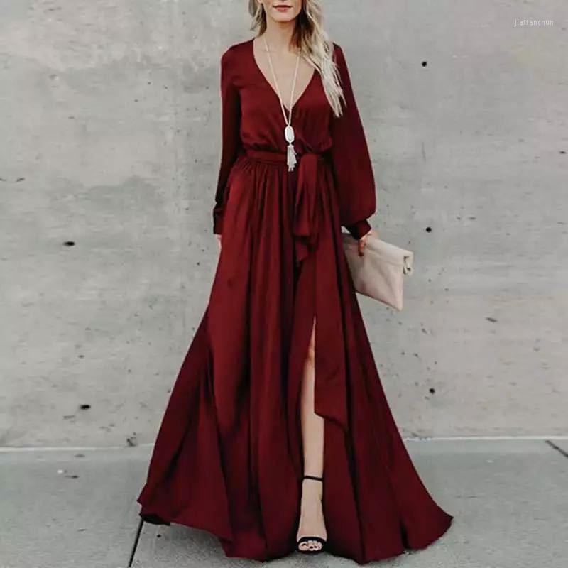 Casual Dresses 2023 Spring Women High Split Party Dress Fashion Sexy V Neck Long Sleeve Sundress Vintage Solid Slim Maxi Beach, 01 red
Casual Dresses 2023 Spring Women High Split Party Dress Fashion Sexy V Neck Long Sleeve Sundress Vintage Solid Slim Maxi Beach, 01 red