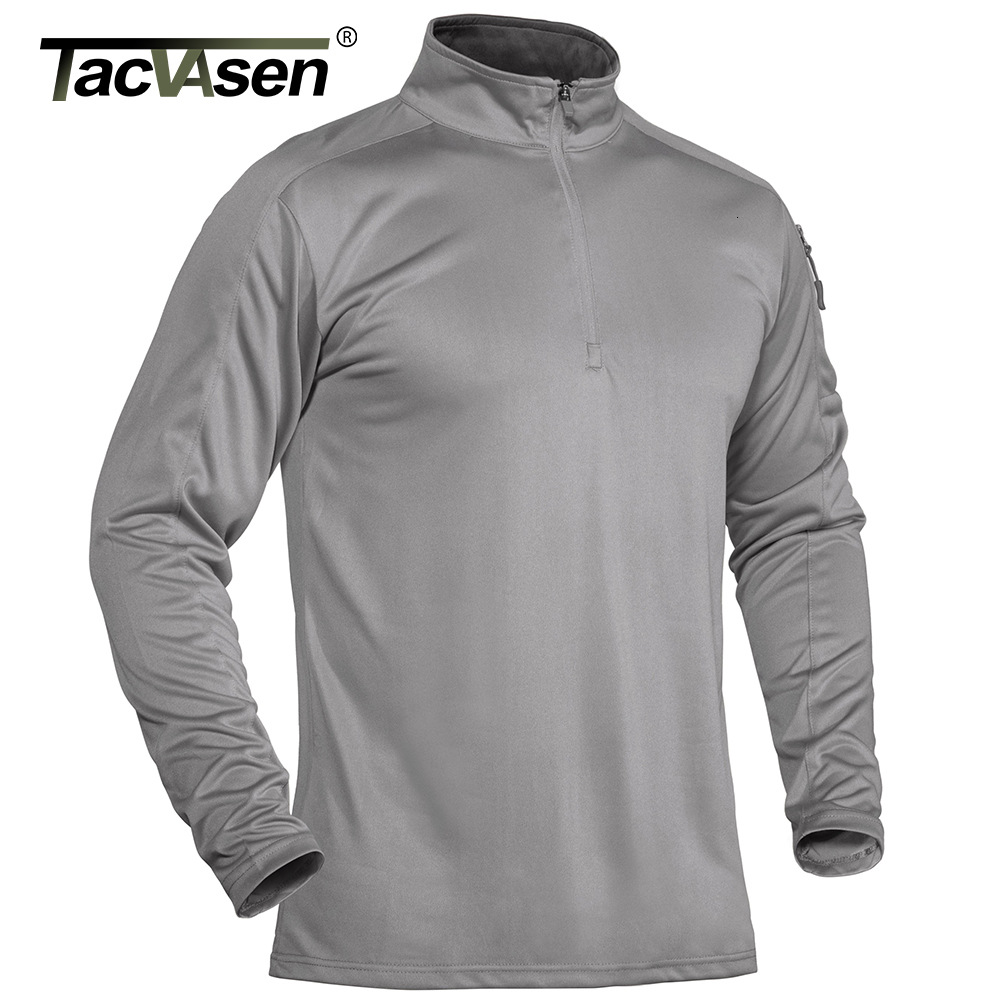 Men's Polos TACVASEN With Zipper Pocket Long Sleeve Tshirts Tactical 14 Zip Collar Shirts Quick Dry Military Army Tops Man 230202, Black
Men's Polos TACVASEN With Zipper Pocket Long Sleeve Tshirts Tactical 14 Zip Collar Shirts Quick Dry Military Army Tops Man 230202, Black