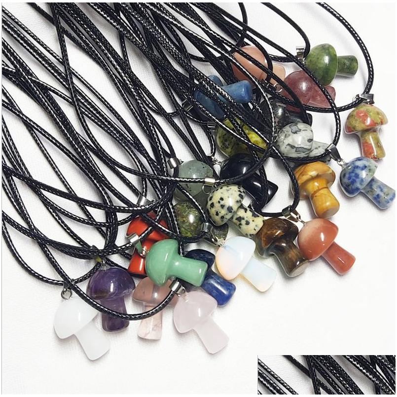 Pendant Necklaces Sale Carving Mushroom Shape Reiki Healing Crystal Tiger Eye Rose Quartz Opal Aventurines Necklace For Wome Dhgarden Dhf1B
Pendant Necklaces Sale Carving Mushroom Shape Reiki Healing Crystal Tiger Eye Rose Quartz Opal Aventurines Necklace For Wome Dhgarden Dhf1B