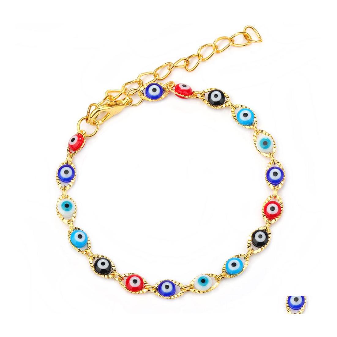 Link Chain Turkey Evil Blue Eye Bracelet Prayer Jewelry Gold Plated Oval Eyes Charm Bracelets Bangles For Women Drop Delivery Otiaa
Link Chain Turkey Evil Blue Eye Bracelet Prayer Jewelry Gold Plated Oval Eyes Charm Bracelets Bangles For Women Drop Delivery Otiaa